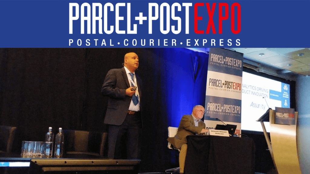 Shariq Mirza, CEO & Founder Assurety Consulting presents at PARCEL + POST EXPO 2019 in Amsterdam